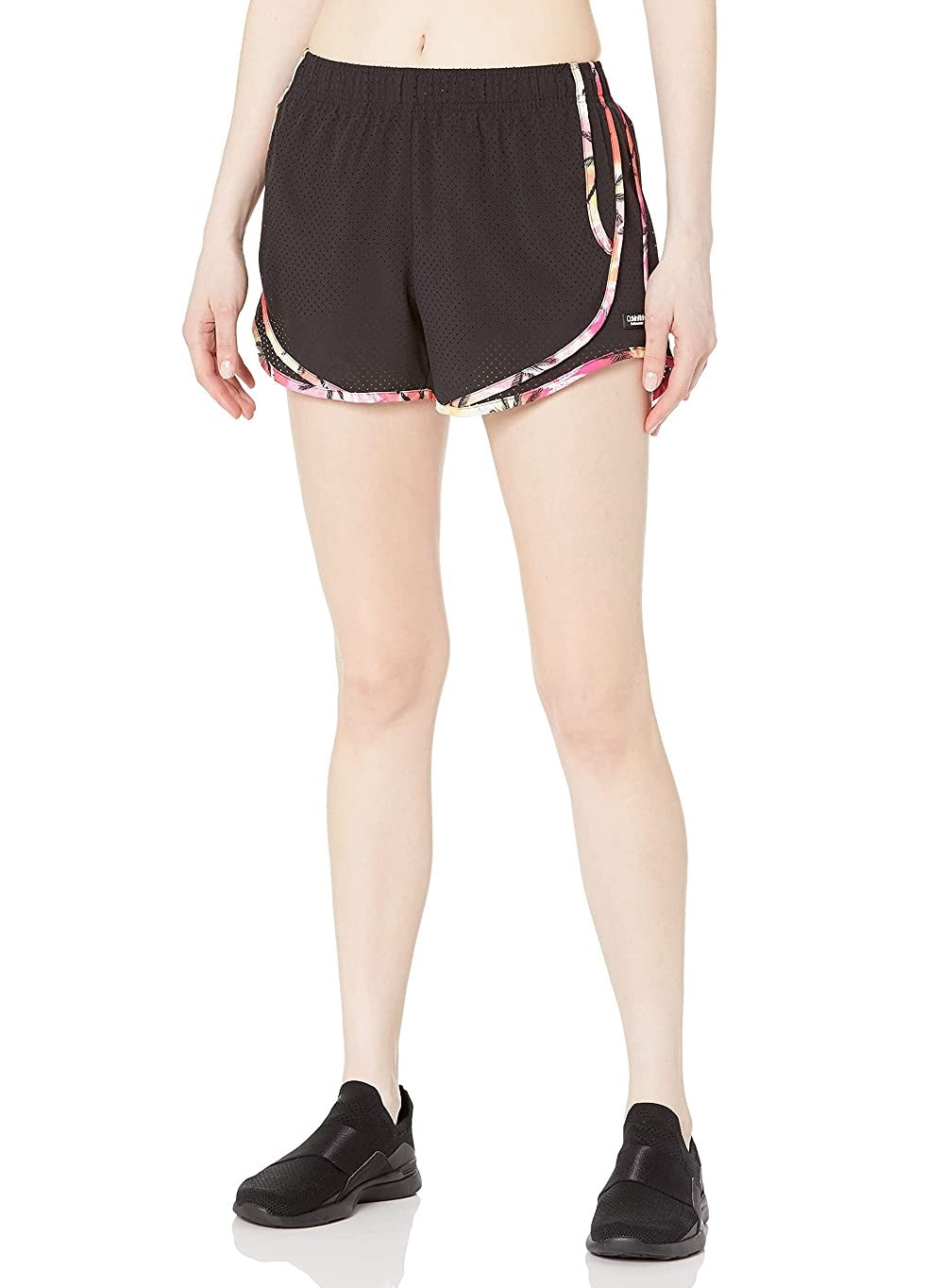 Calvin Klein Shorts Perfurado Feminino Preto Lima Tamanho Grande