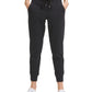 Calça jogger feminina Calvin Klein slim fit, comprimento total, preta, tamanho grande