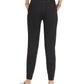 Calça jogger feminina Calvin Klein slim fit, comprimento total, preta, tamanho pequeno