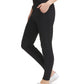 Calça jogger feminina Calvin Klein slim fit, comprimento total, preta, tamanho pequeno