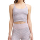 Calvin Klein Crop Top Feminino com Estampa de Zebra Texturizada Rosa Tamanho Médio