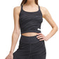 Calvin Klein Crop Top Feminino com Estampa de Zebra Texturizada, Preto, Tamanho Pequeno