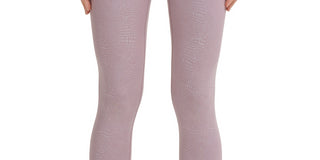 Calça legging feminina Calvin Klein com estampa metálica e cintura alta, rosa, tamanho grande