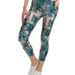 Calça legging feminina Calvin Klein Performance com estampa de cintura alta, verde, tamanho M