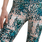Calça legging feminina Calvin Klein Performance com estampa de cintura alta, verde, tamanho M