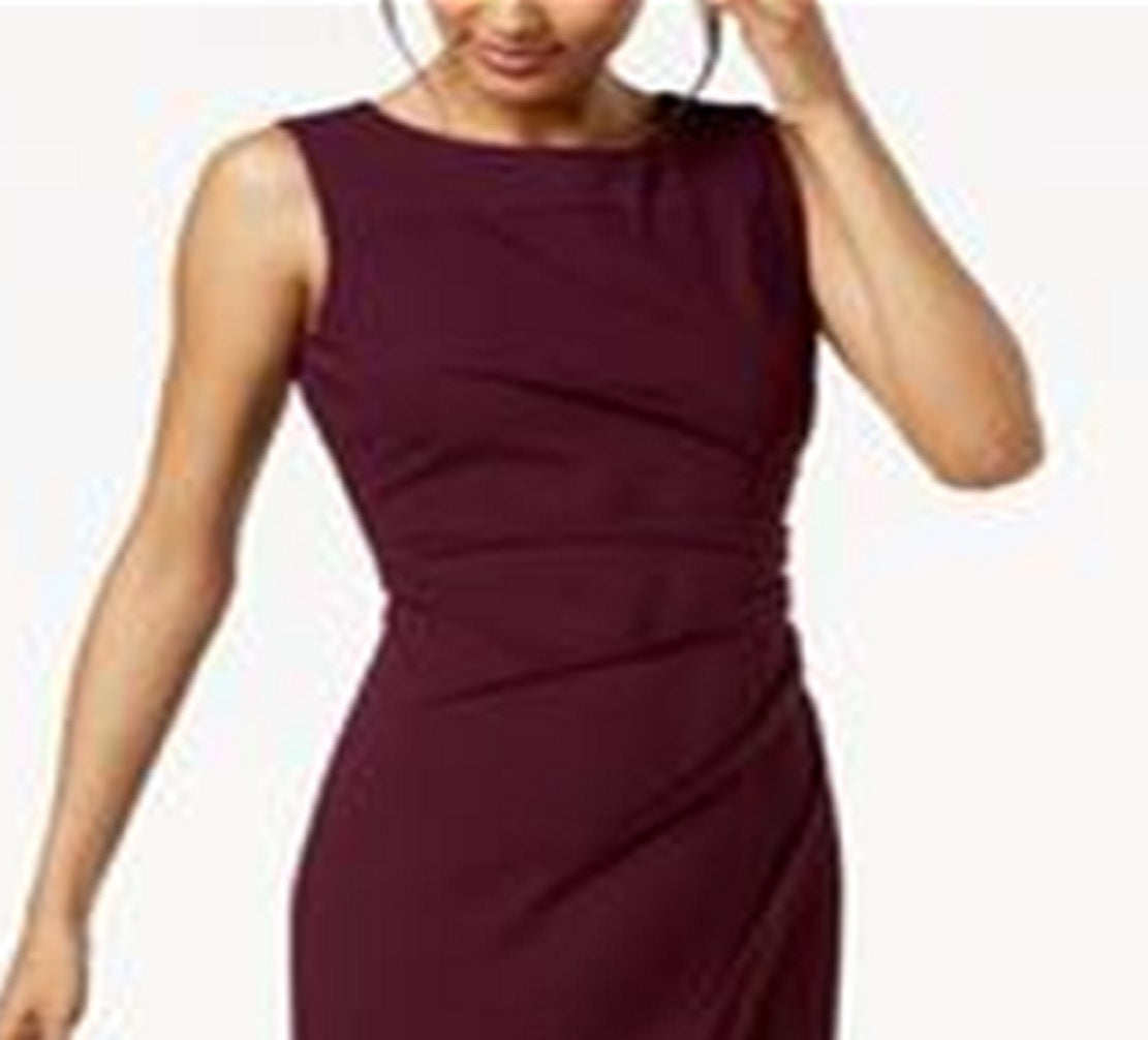 Vestido justo feminino Calvin Klein Sunburst roxo tamanho 8