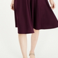 Vestido Calvin Klein Feminino com Decote em V e Ajuste Flare Roxo Tamanho 12