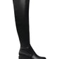Botas femininas DV Dolce Vita Nitro acima do joelho, pretas, tamanho 9 M