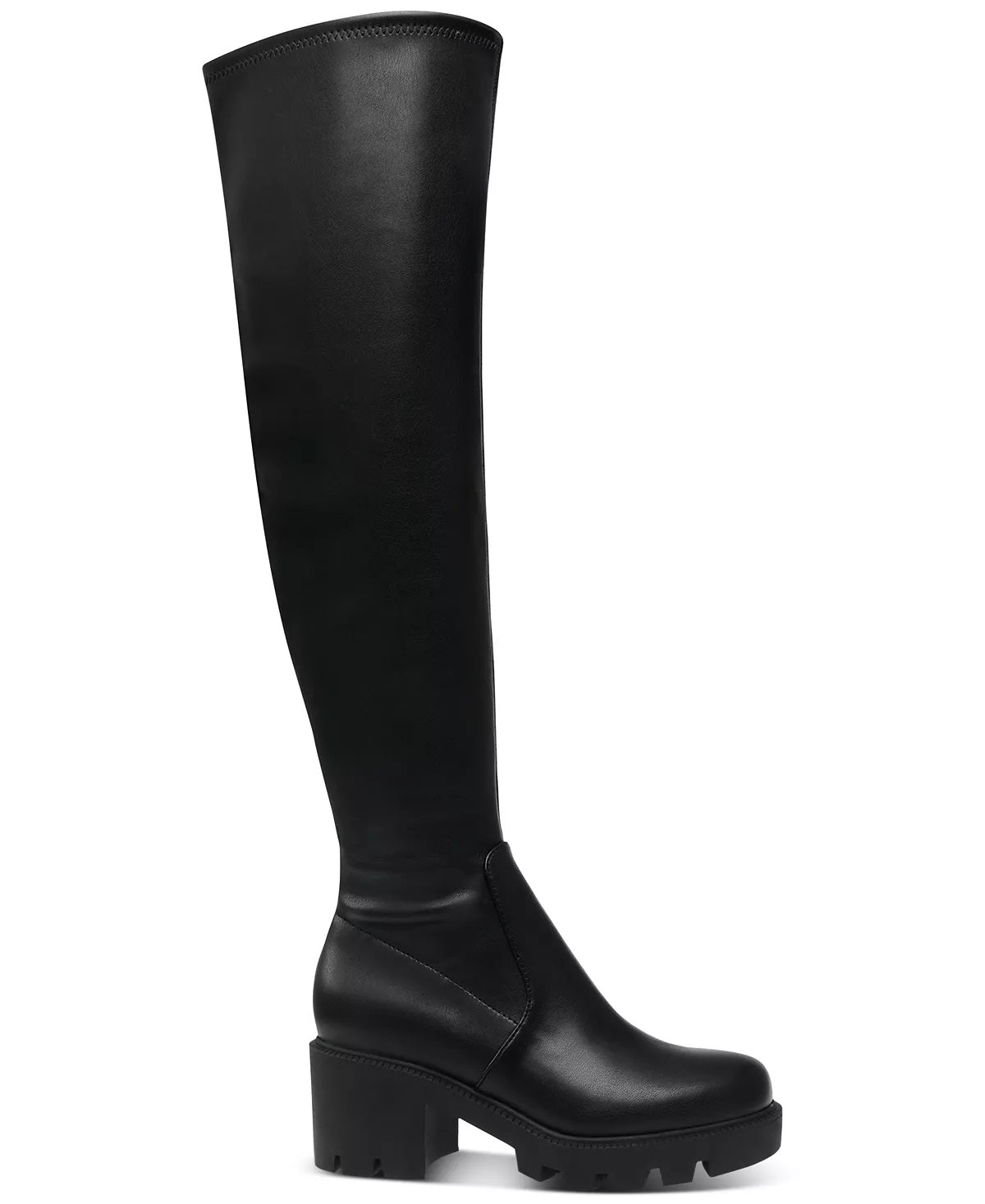 Botas femininas DV Dolce Vita Nitro acima do joelho, pretas, tamanho 9 M