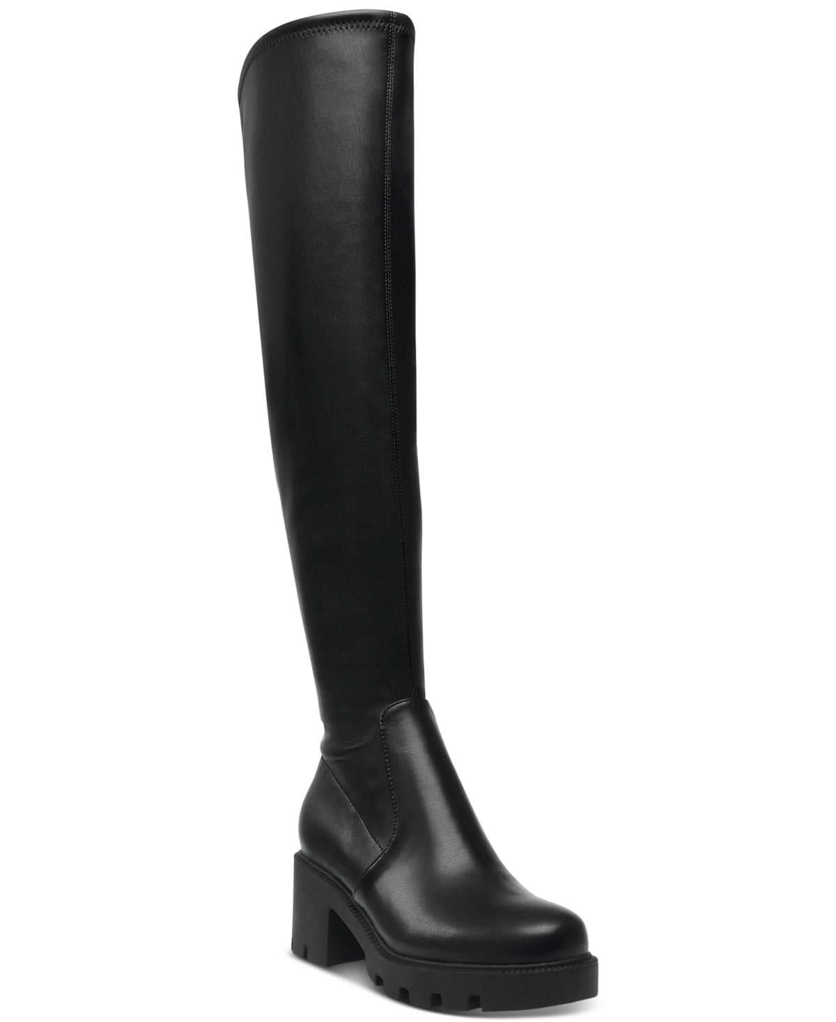 Botas femininas DV Dolce Vita Nitro acima do joelho, pretas, tamanho 9 M