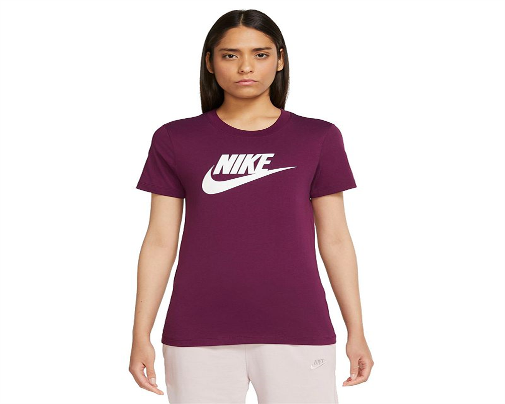 Camiseta Nike Sportswear Essential Feminina Vinho Tamanho XG