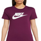 Camiseta Nike Sportswear Essential Feminina Vinho Tamanho XG