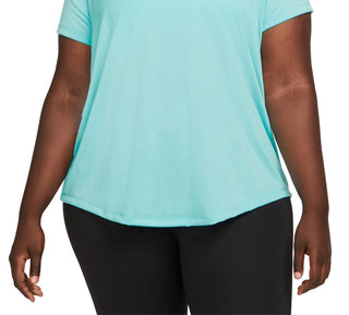 Camiseta de treino Nike Plus Dry Legend feminina, azul, tamanho 1X