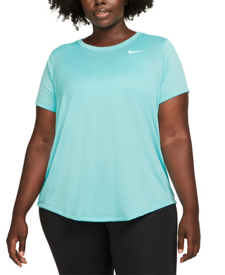 Camiseta de treino Nike Dry Legend feminina, azul, tamanho 2X