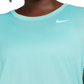 Camiseta de treino Nike Dry Legend feminina, azul, tamanho 2X