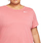 Camiseta de treino Nike Dry Legend feminina rosa tamanho 1X
