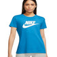 Camiseta Nike Sportswear Essential Feminina Azul Tamanho P