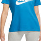 Camiseta Nike Sportswear Essential Feminina Azul Tamanho P