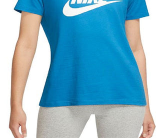 Camiseta Nike Sportswear Essential Feminina Azul Tamanho P
