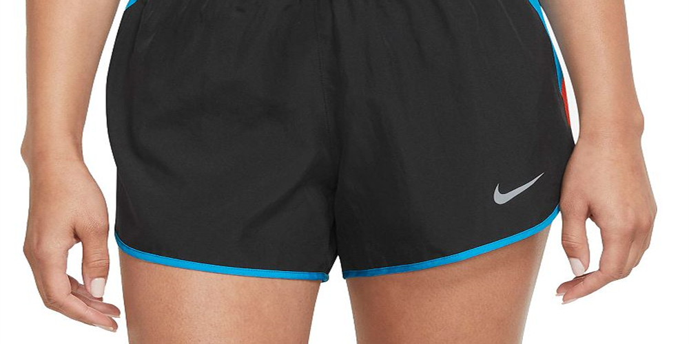 Shorts de corrida Nike Feminino 10K, tamanho P, prateado
