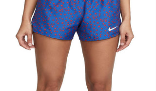 Shorts de corrida Nike Dri FIT 10K Americana feminino, azul, tamanho grande