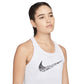 Regata Nike Swoosh Run Feminina Branca Tamanho Médio