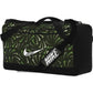 Bolsa de treino Nike Brasilia estampada masculina, preta, tamanho regular