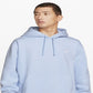 Moletom com capuz Nike Sportswear Club masculino, branco, tamanho pequeno