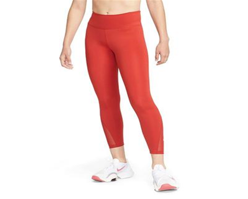 Legging Nike One Midrise Feminina Vermelha Tamanho 7/8