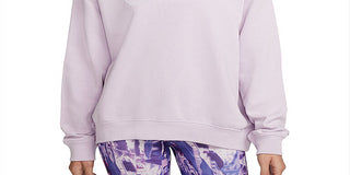 Moletom Nike Dri-FIT Get Fit Crewneck para treino feminino, rosa, tamanho grande