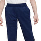 Calça de basquete Nike Therma FIT para meninos, azul, tamanho médio