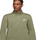 Suéter Nike Sportswear Club Meio Zíper Feminino Verde Tamanho Médio