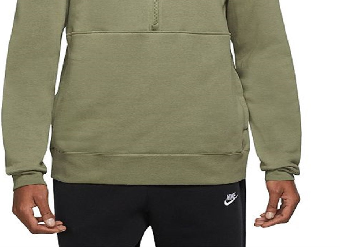 Suéter Nike Sportswear Club Meio Zíper Feminino Verde Tamanho Médio