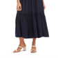 Vestido midi de coquetel Karen Kane feminino, azul, com ajuste evasê