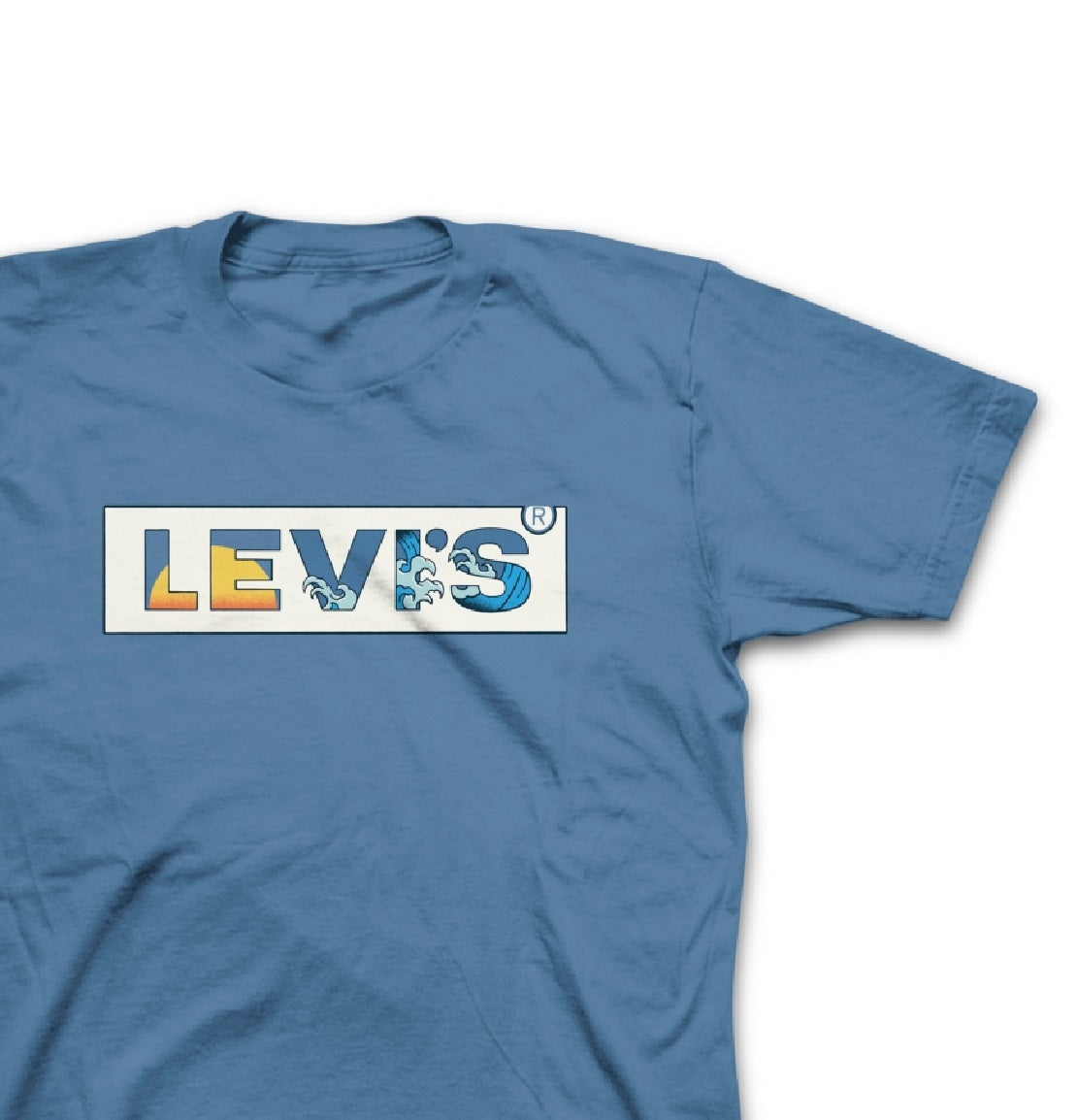 Camiseta Levi's Masculina Crest Azul Tamanho X-G