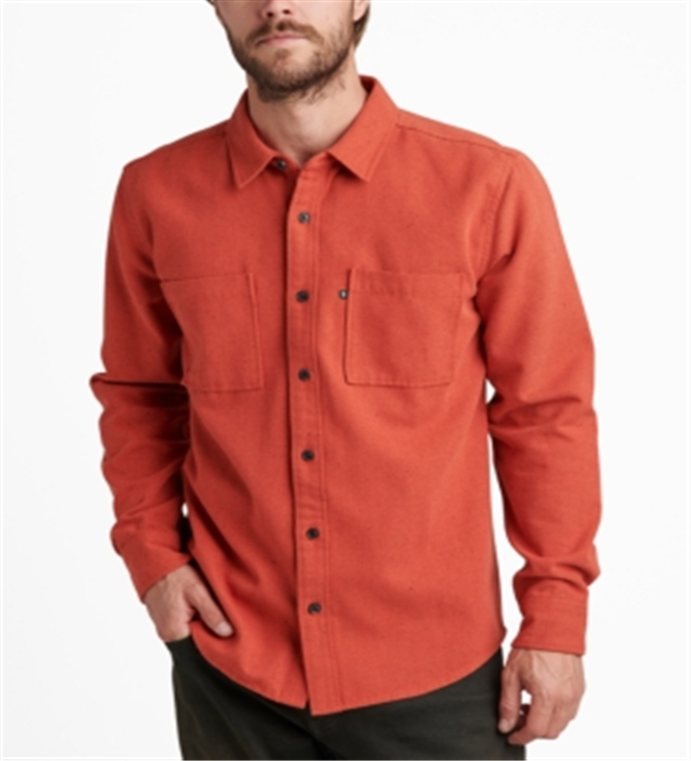 Camisa masculina de manga comprida com bolso duplo e tecido Junk Food, vermelha, tamanho pequeno