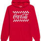 Moletom com capuz de lã Hybrid Apparel Classic Coke masculino, vermelho, tamanho grande