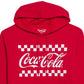 Moletom com capuz de lã Hybrid Apparel Classic Coke masculino, vermelho, tamanho grande