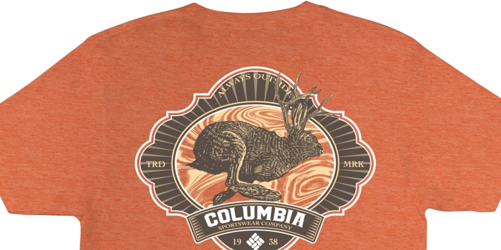 Camiseta Columbia Jacky Graphic Masculina Vermelha Tamanho XX-G