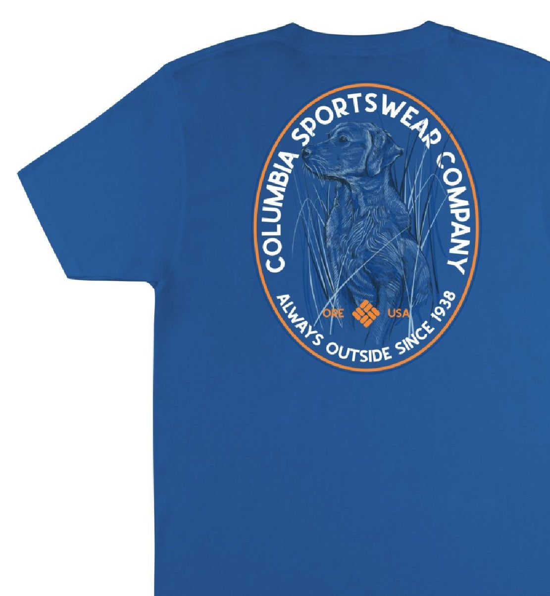 Camiseta Columbia Keller Graphic Masculina Azul Tamanho X-G