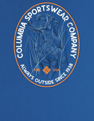 Camiseta Columbia Keller Graphic Masculina Azul Tamanho X-G
