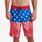 Calções de banho masculinos Reef Razzle, vermelhos, tamanho 34