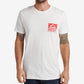 Camiseta gráfica Reef Wellie masculina, branca, tamanho pequeno