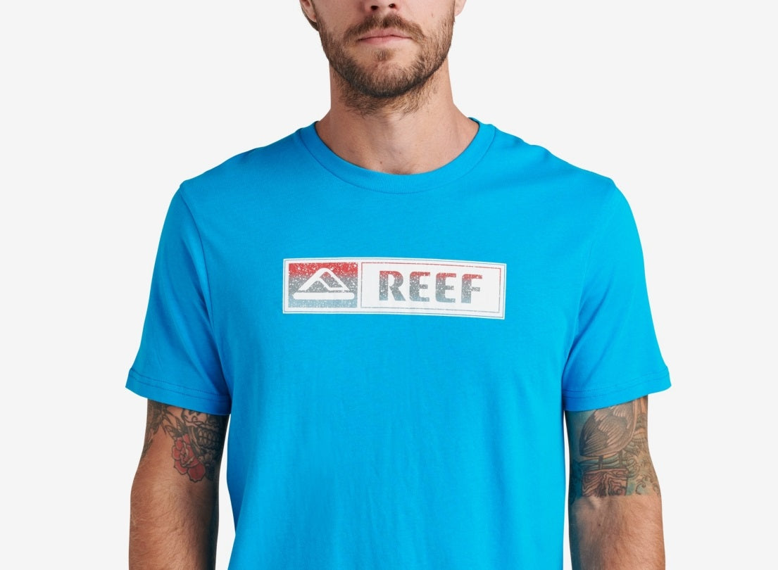 Camiseta masculina Lucis Graphic da Reef, azul, tamanho X-G