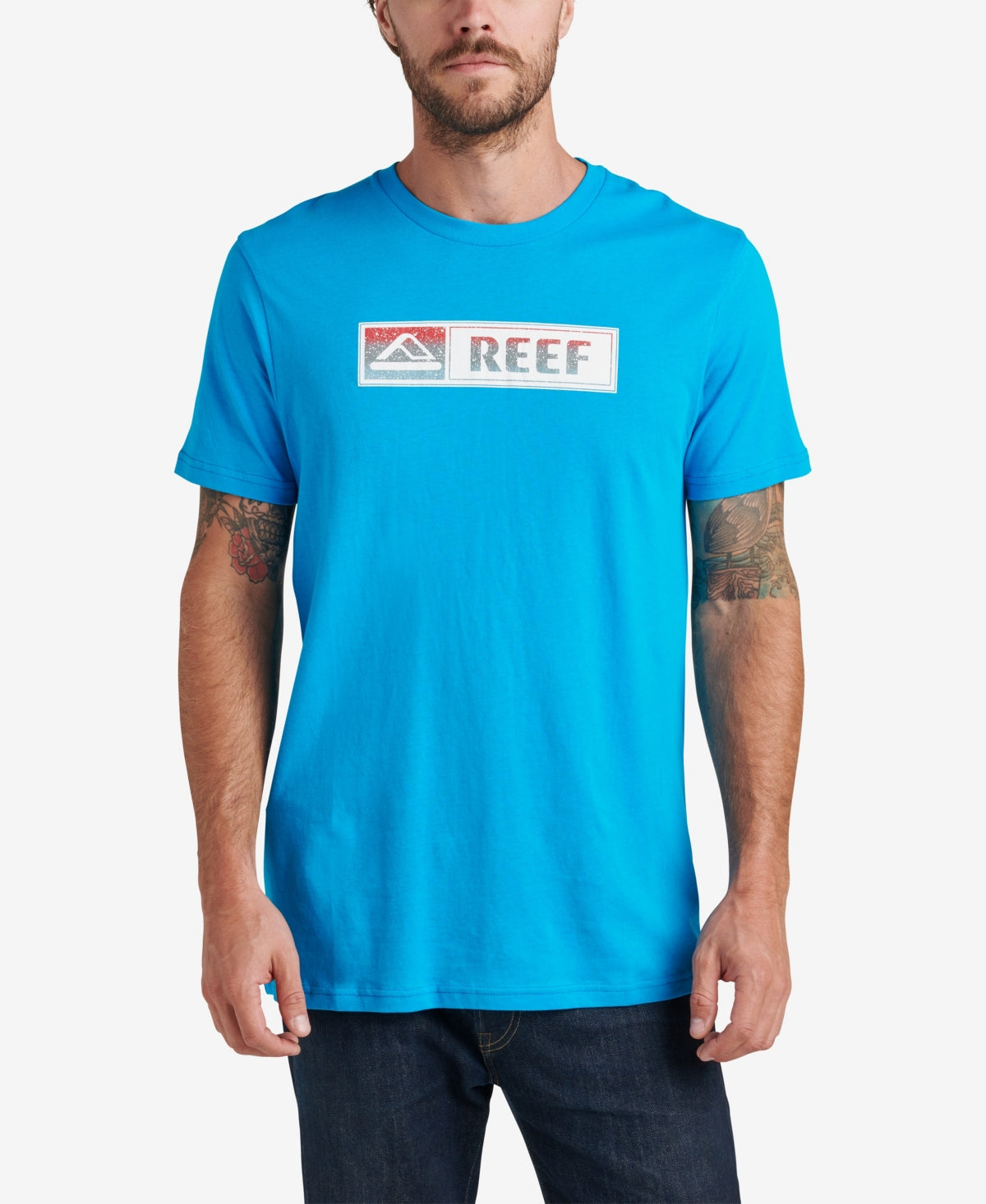 Camiseta masculina Lucis Graphic da Reef, azul, tamanho XX-G