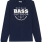 Camiseta masculina Bass Outdoor Uncomplicated de manga comprida com logotipo, azul, tamanho XX-G