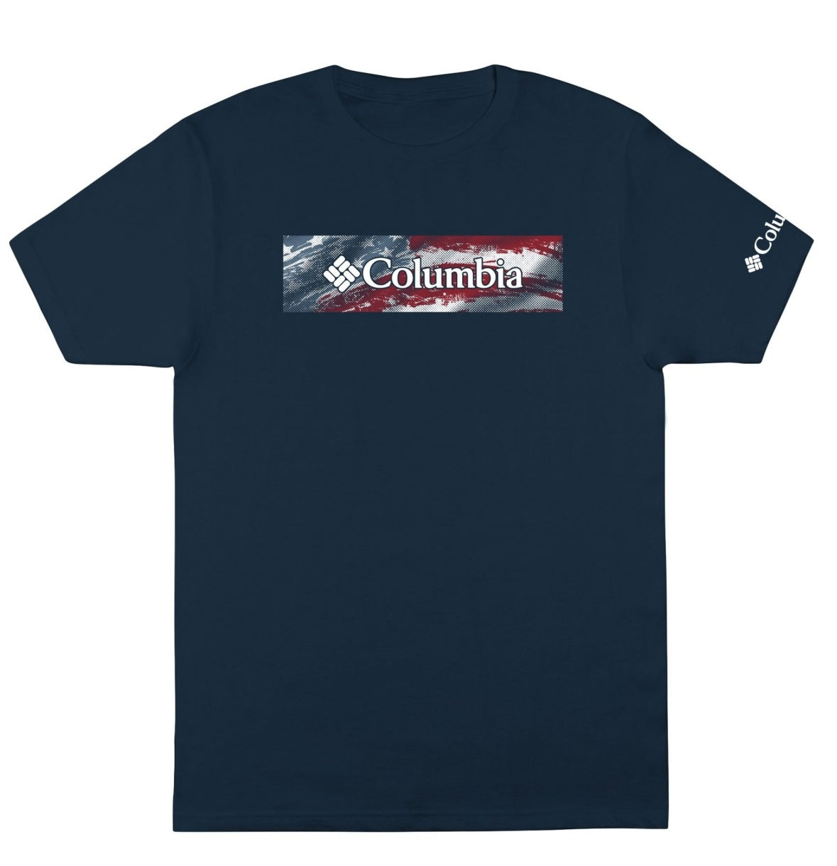 Camiseta Columbia Aston Graphic Masculina Azul Tamanho P