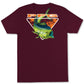 Camiseta Columbia Franco PFG Graphic Masculina Vermelha Tamanho Médio