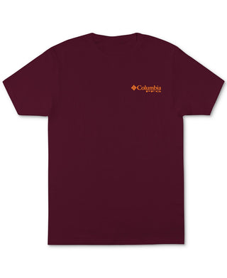 Camiseta Columbia Franco PFG Graphic Masculina Vermelha Tamanho Médio