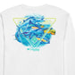 Camiseta Columbia Masculina de Algodão com Estampa Branca, Tamanho Médio